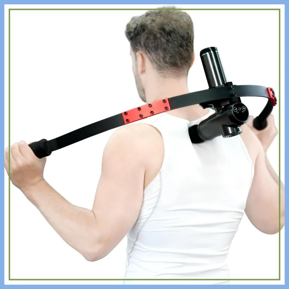 

Massage Gun Holder for Back, Percussive Massage Gun Mount, Fits Most Massage Guns, Reaches Hard-to-Reach Areas