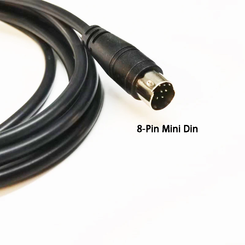 RS232 DB9 Female to Mini Din 8P Serial Cable for Connecting Delta DVP Series PLC to PC/HMI Downloading or Programming