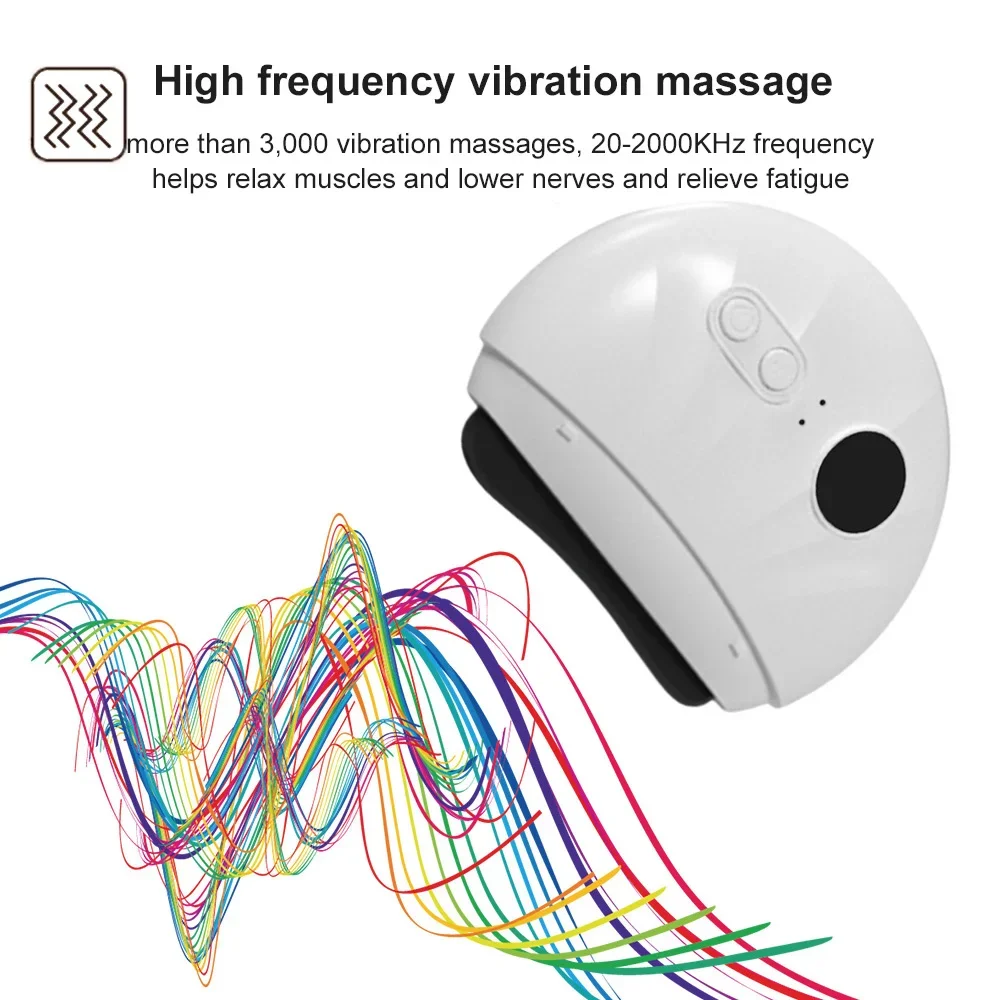 Electric Guasha Massager Hot Compress Eye Massager Bian Stone Heat Vibration Scraping Neck Face Skin Lift Removal Wrinkle Tool