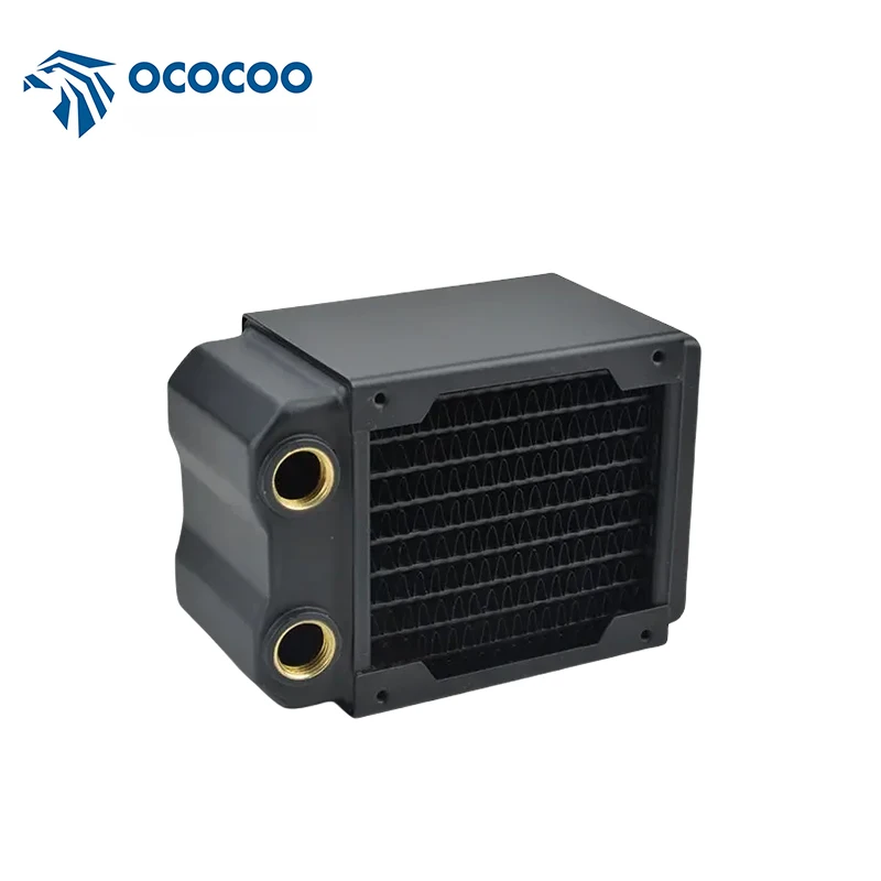 

OCOCOO Copper Radiator 60mm Thickness Single Waterway Computer Water Cooling Radiator Suitable For 80mm Fan Cooler PC OC-CRT80T