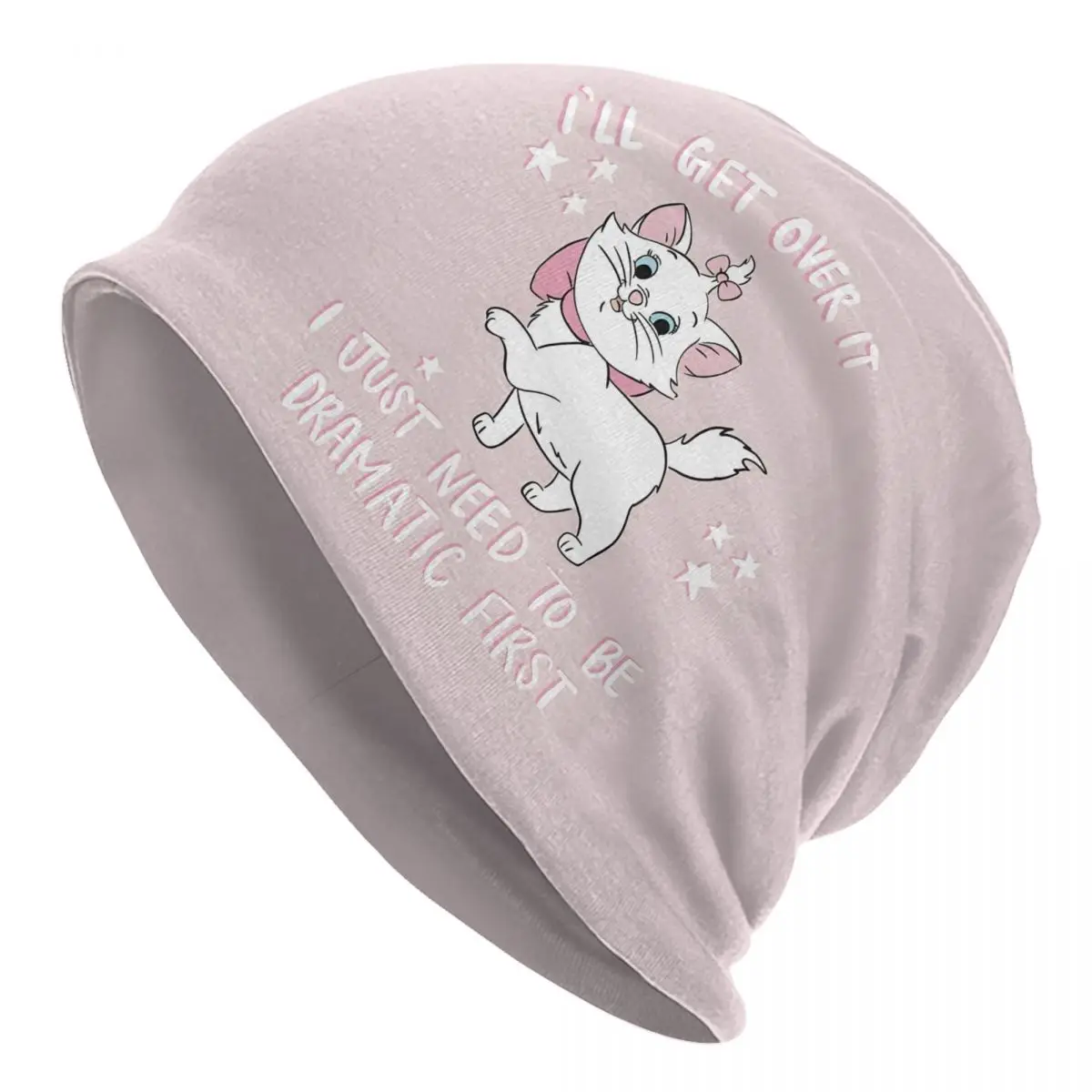 

Marie Cat Skullies Beanies Caps Men Women Unisex Trend Winter Warm Knitted Hat Adult Cartoon Movie Pink Kitten Film Bonnet Hats