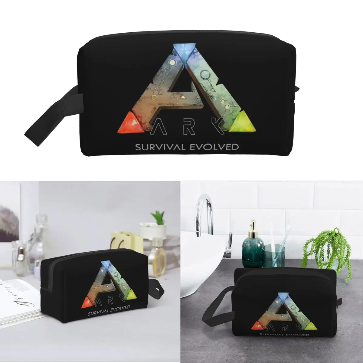 Ark Survival Evolved – trousse de maquillage, organisateur de cosmétiques, trousse de toilette, trousse à cosmétiques pour femmes, trousse de beauté de voyage, trousse à crayons