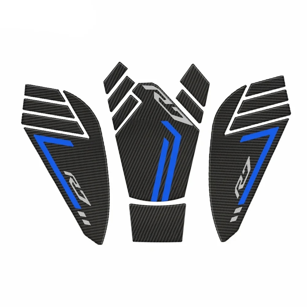 Motorcycle Anti Slip Fuel Oil Tank Pad Side Knee Grip Decals Protector Pads Stickers For  YZF-R7 YZF R7 YZFR7 2021 2022