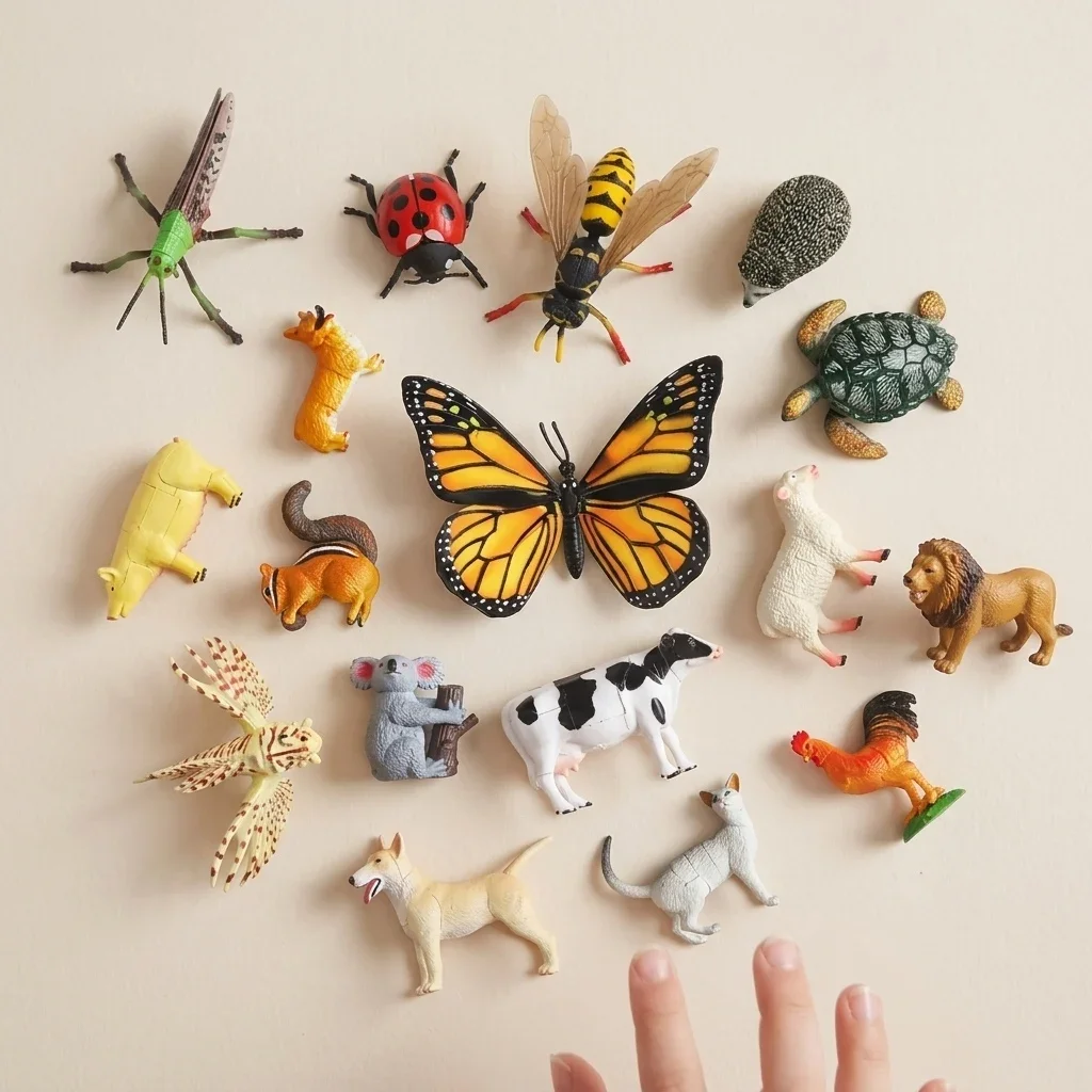 Kids Room Desktop Decor DIY Assembled Simulated Insect Animal Model Educational Toy Creative Gift for Children Boys Girls
