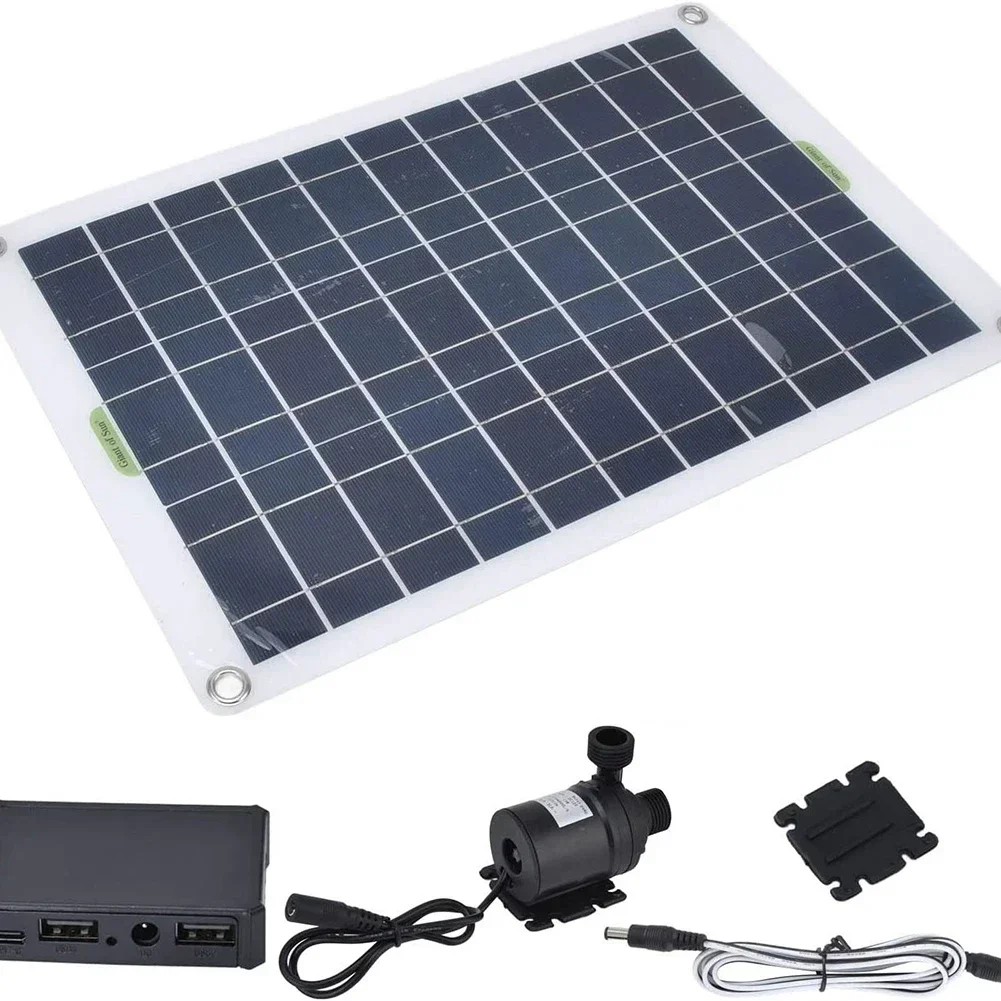 50W 12V Low Noise Solar Water Pump Kit Solar Powered Bird Bath Solar Fountain Garden Pool Pond Fountain Pump Irrigation Pumps