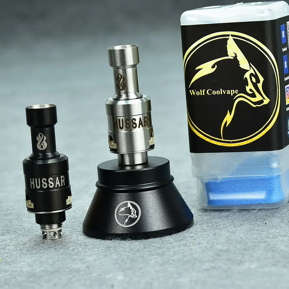 WolfCoolvape Billet Box Boro Mod Vape Hussar STE RBA Bridge 316ss Atomizer Tank Vape Atomizer 9 AFC Pins 2.0-4.5mm replacement coil