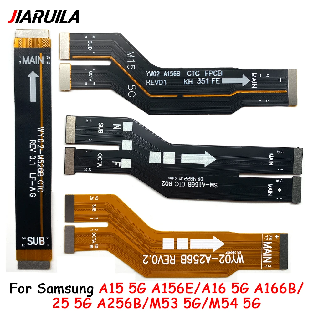 

10 шт., для Samsung A15 A16 A25 M53 5G A156E A166B A256B основная плата разъема лента гибкий кабель