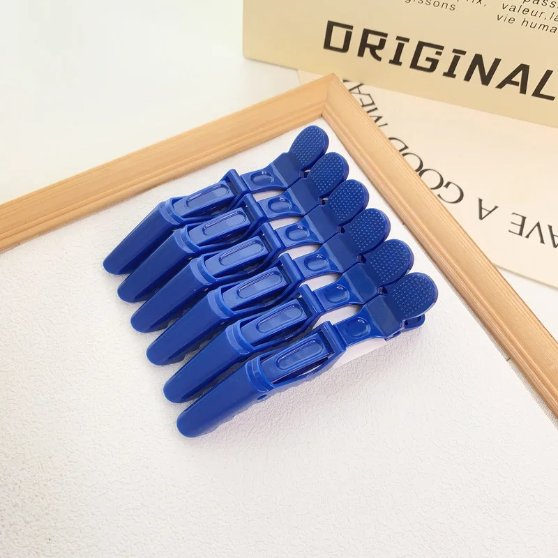 6PCS Alligator Hair Clip Hairdressing Clamps Plastic Hair Claw Professional Barber For Salon Styling Hairpins Hair Accessories