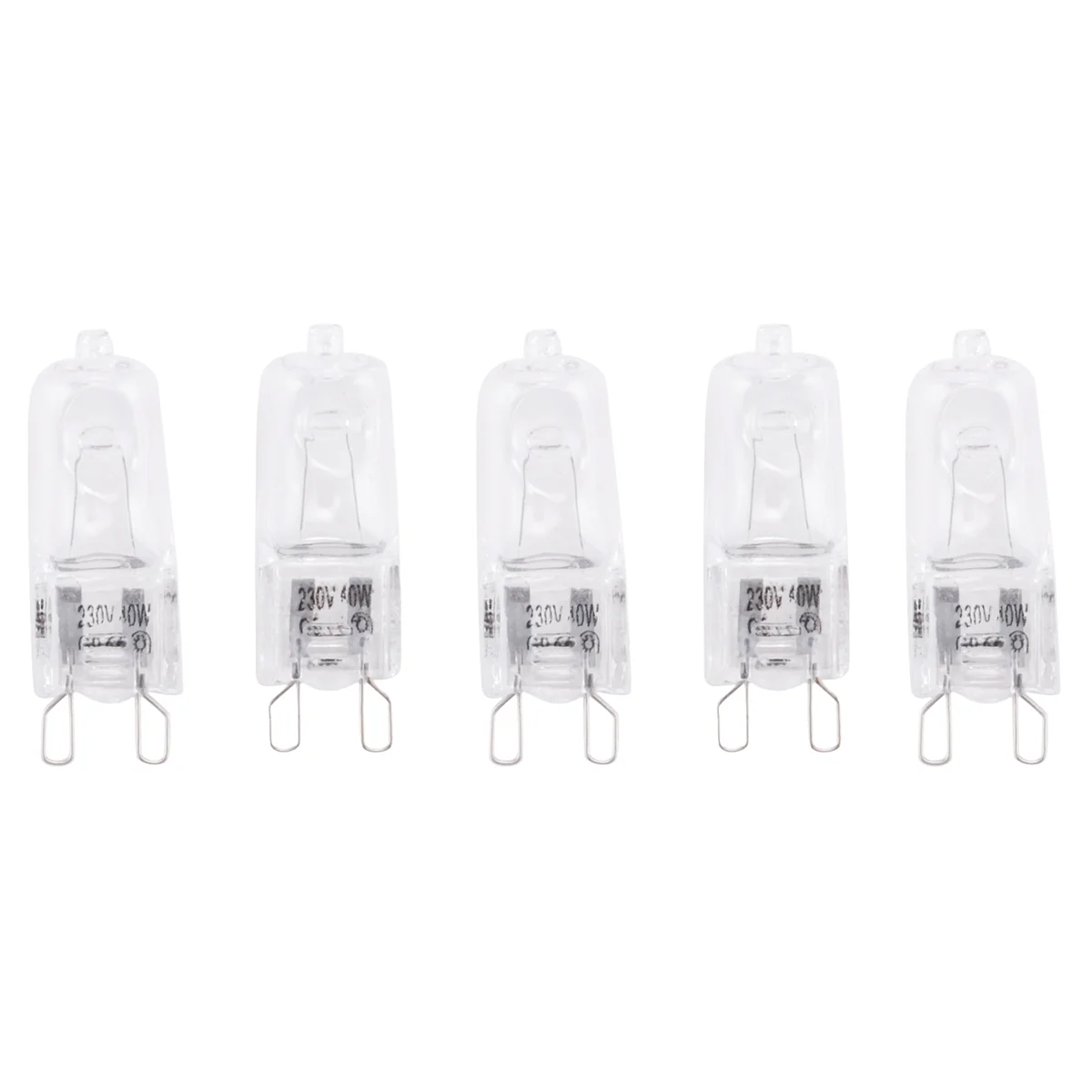 ABZV-20Pcs G9 Halogen Light Bulbs,40W Clear Halogen Lamps Dimmable,Warm White 2800K for Chandeliers,Pendants,Landscape Lights