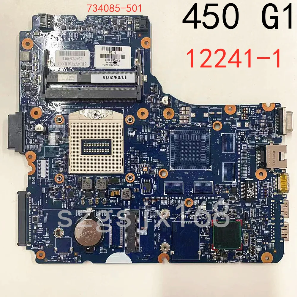 

FOR HP Probook 440 G1 450 G1 Laptop motherboard 734085-001 734085-501 12241-1 48.4YW05.011 SR17DMainboard