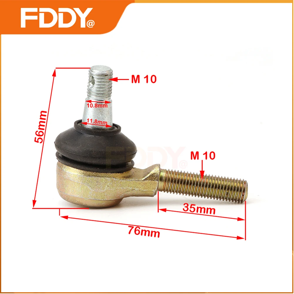 FDDY M10 Tie Rod End Kit For Yamaha Banshee 350 Raptor 660 YFM660 YFM550 YFM700 YFM125 YFM250 YFZ350 YFS200 Warrior Blaster Griz