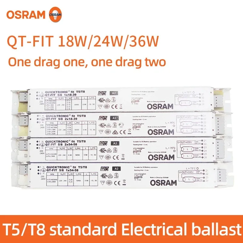 

Osram QT-FIT 1x18-39 Ballast T5/T8 Fluorescent lamp ballast lamp tube electronic ballast 18W/24W/36W