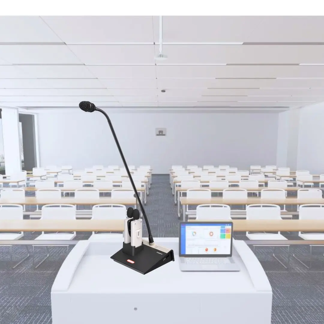 Professional Factory Recording Wired Desktop Microphone Round Desktop Conference