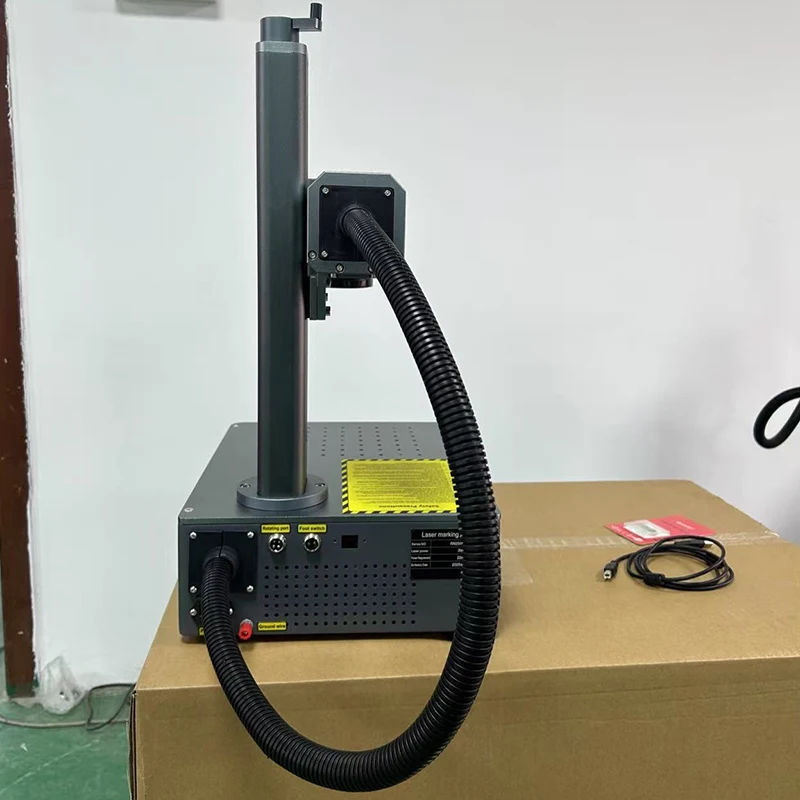 Compact Metal Jewelry Small Fiber Laser Marking etching Machine 30W  fiber laser marker fiber optic laser engraver