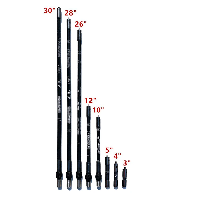 Bogenschießen Recurve Bogen Stabilisator Carbon Stabilisator System Balance Bar Stange Dämpfung Recurve Bogen Schießen Jagd Zubehör