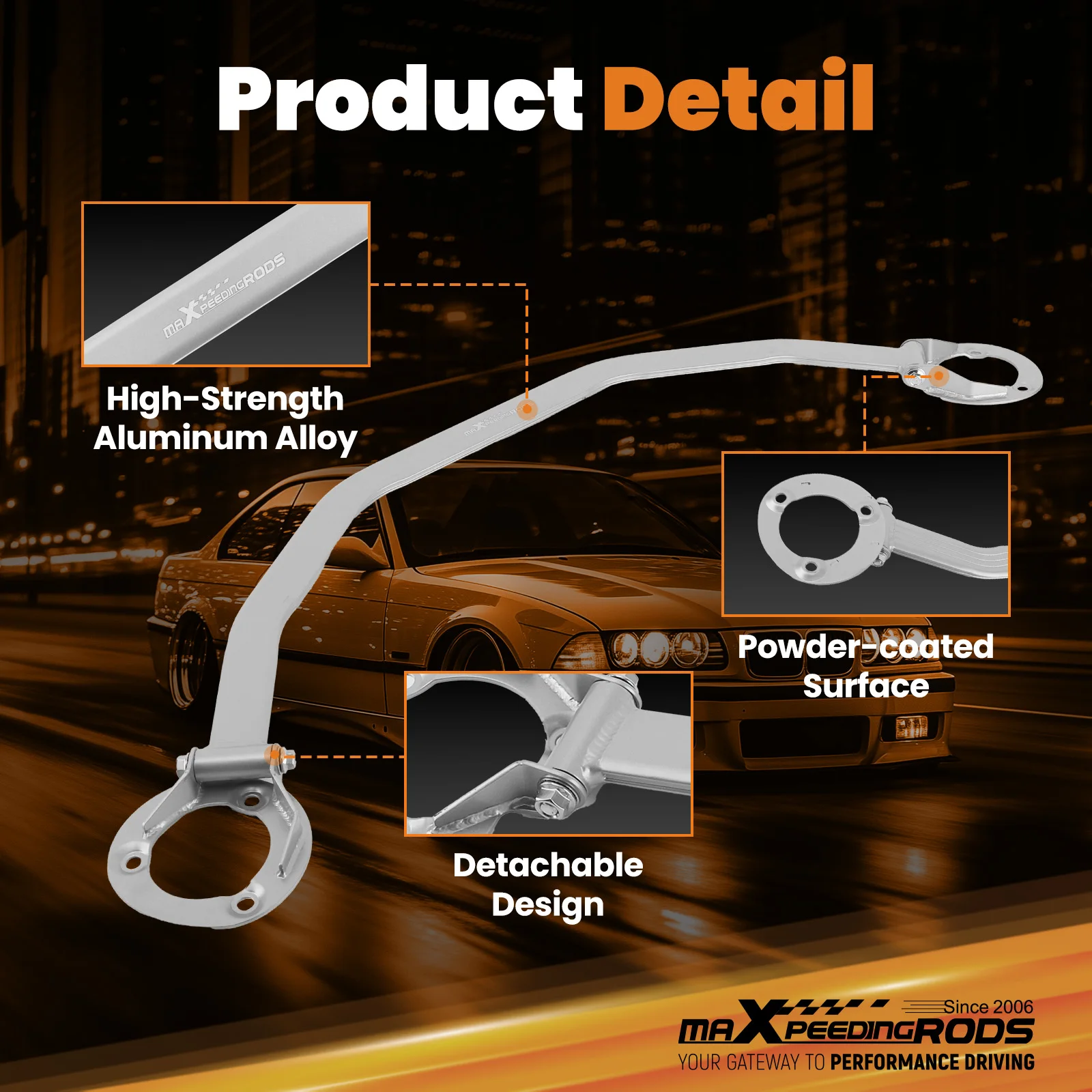 طقم دعم برج الدعامة الأمامية العلوية لسيارة BMW 3 Series E36 1992-1998 #4