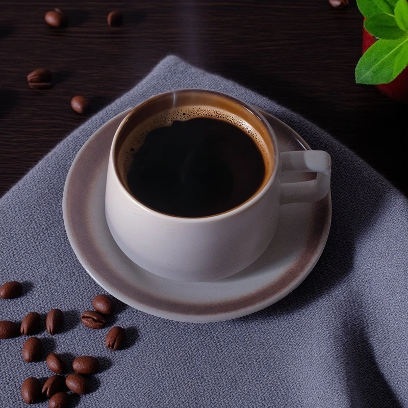 260ml Japanese Ceramic Coffee Cup with Dish Set Color Blocking Design Single Home Latte Milk Cup Plate Afternoon Tea Cup Sets