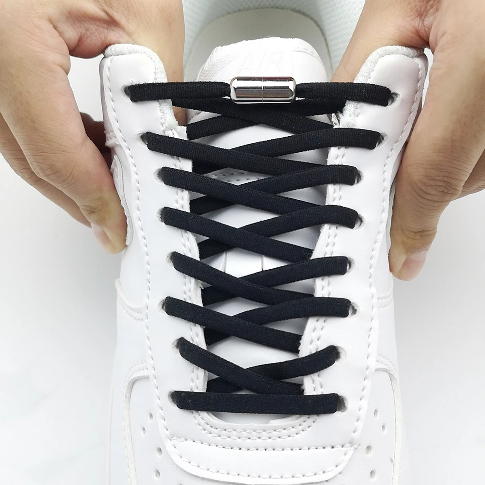 Half Round Strap Without Binding Or Tying, Elastic And Elastic, Lazy Shoelaces, Metal Capsules, Shoe Buckles, Shoe Accessories,