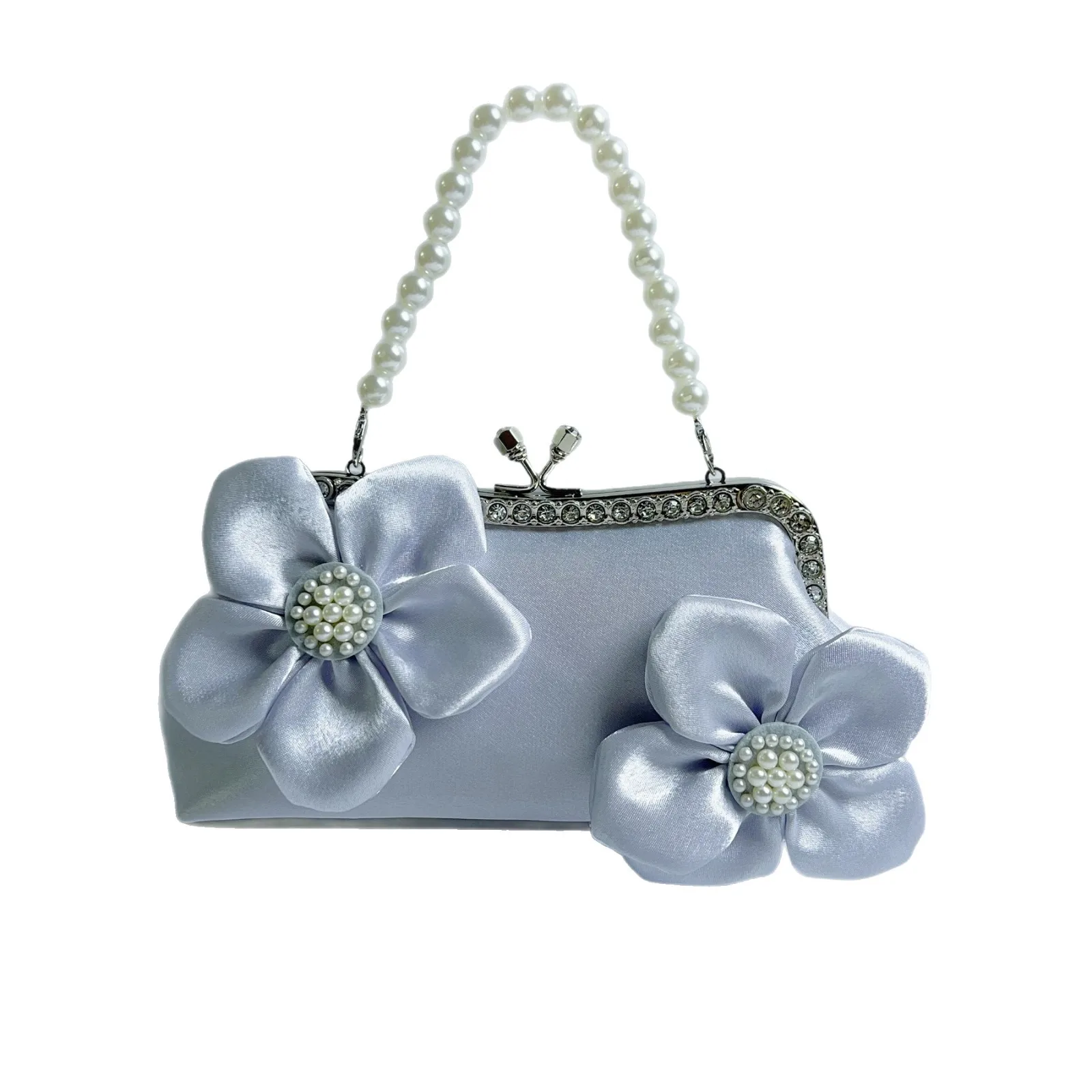 J47 Sweet Memory Bag Pearl Handbag, Wedding Dress Bag, Cheongsam Bag, Crossbody Bag, Women's Bag, Hand-held Dinner Bags