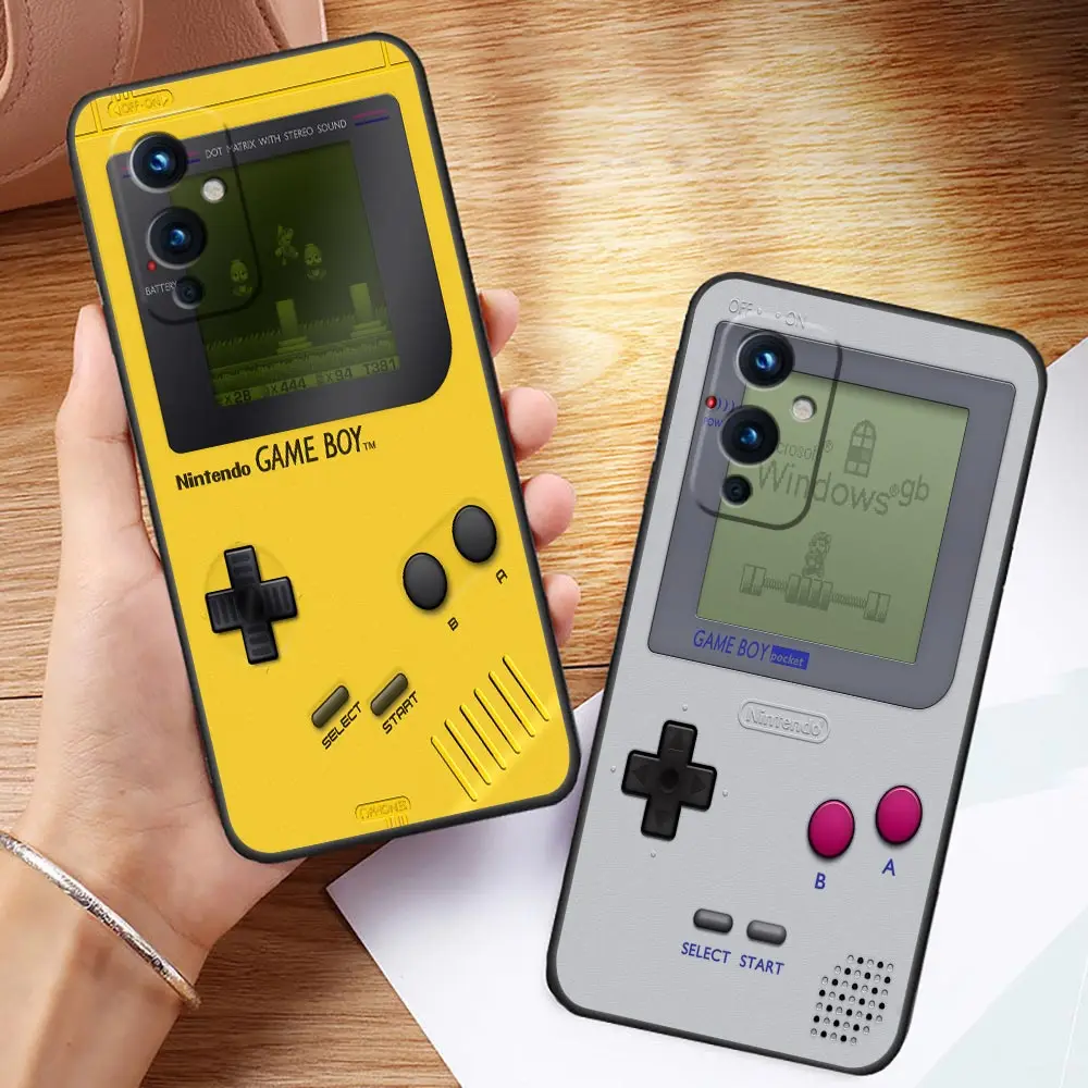 

Classic Game-Boy Model Phone Funda Coque Case For Oneplus 9 8 8T 7 7T 6 5T ACE 2V NORD CE 2 3 N10 N100 Case Capa Shell Cover