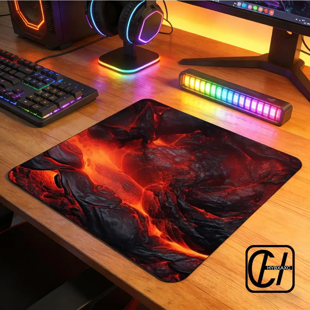 Geometric lava Pattern Mouse Pad small Computer Office Table Mats Anti-slip HD Gaming Keyboard Mousepads Desk Mat HYBXXC