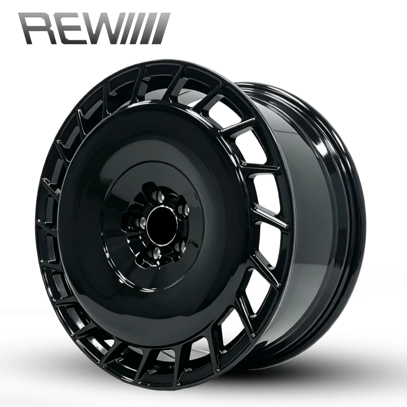 Black Wheels 19-22 Inch 5x112, Flat Closed Central Concave Rim Structure, Dynamic Balanced Stable Business Driving Rim
