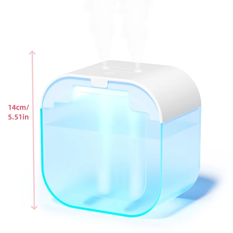 New Dual‑Spray Portable Desktop Humidifier, Large Capacity, Heavy Mist, Simple Design, Easy Refill