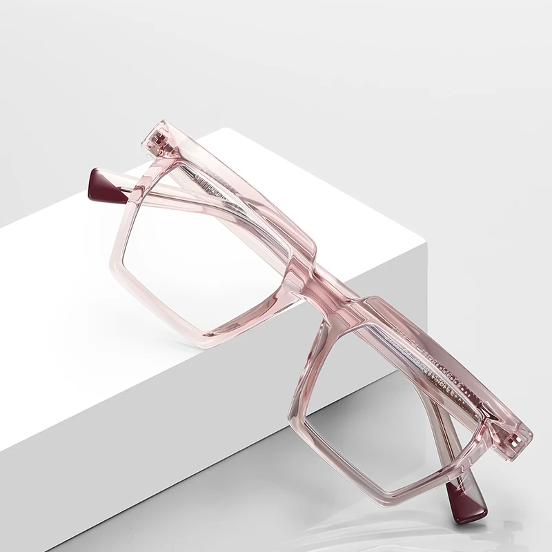 

-0.5 -0.75 To -6 Anti Blue Rays Polygon Prescription Glasses For The Nearsighted Leopard Frame Spring Hinge Hyperopia +0.5 To +4