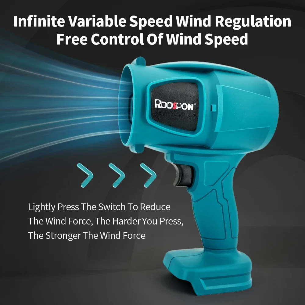 منفاخ هواء كهربائي محمول باليد مروحة نفاثة لاسلكية عالية الطاقة مزيل الغبار والثلج مروحة توربينات لبطارية ماكيتا 18 فولت-21 فولت #5