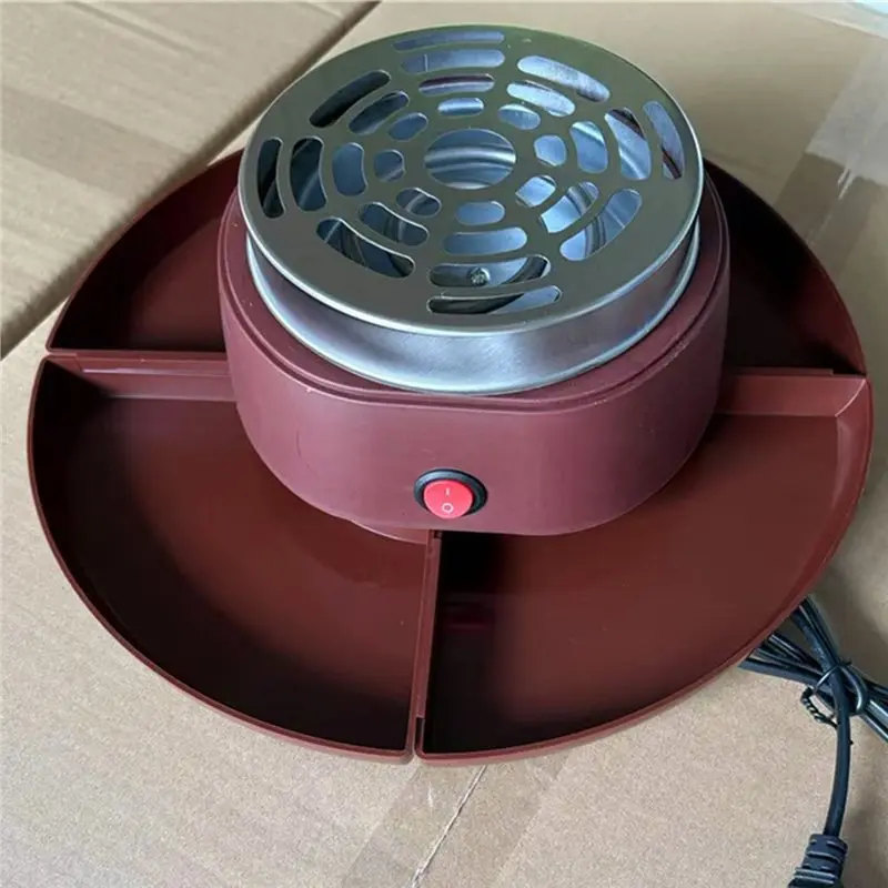 صانع S'mores الكهربائي الداخلي على سطح الطاولة - مجموعة Smores مع تحميص الخطمي - لوازم ليلية للفيلم بمقبس الاتحاد الأوروبي #6