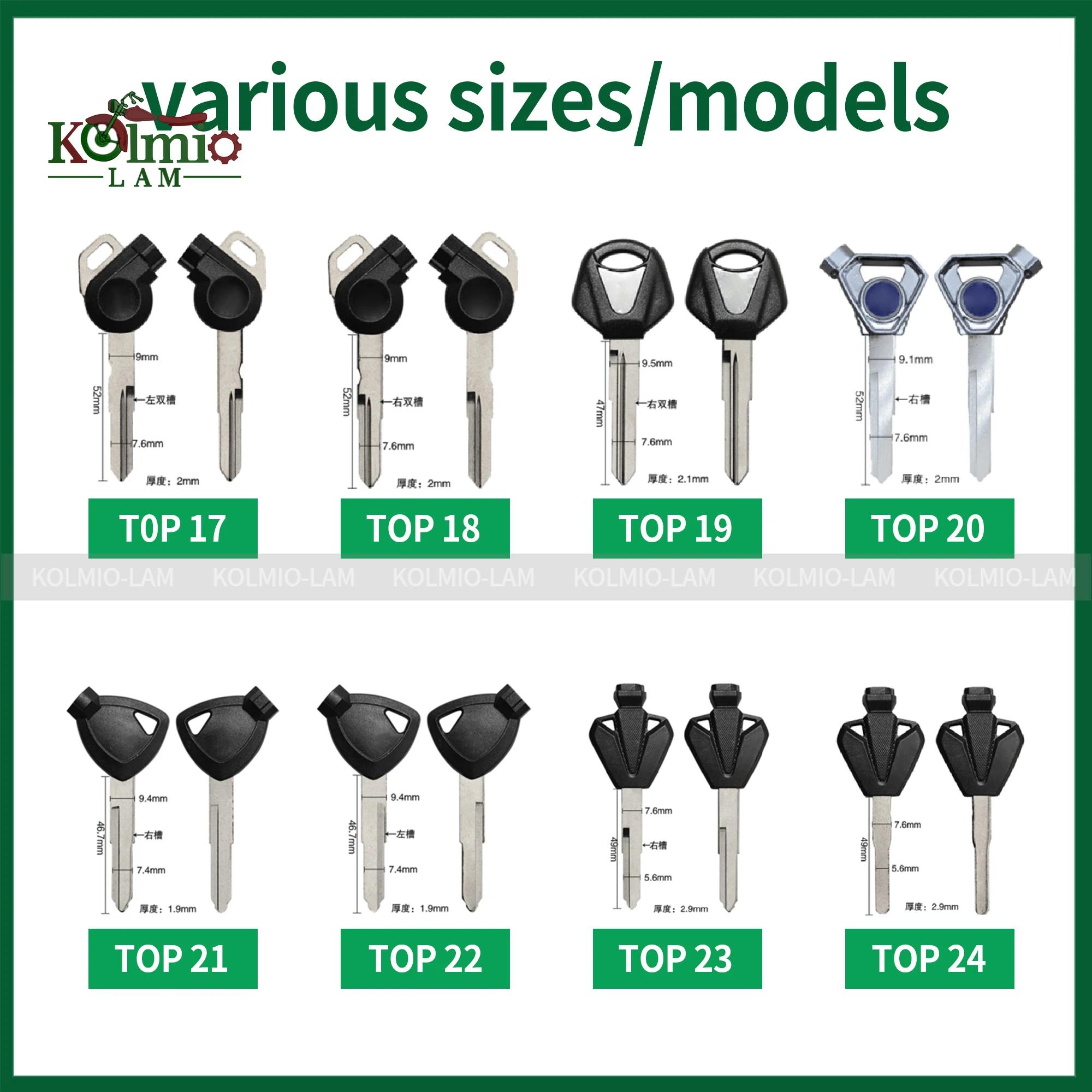 

Подходит для YAMAHA R1 R6 R25 R3 R7 R9 XMAX R 125 200 250 MT07 MT09 SR400 FZ1 FZ6 MT03 R15, пустой ключ, необрезанные ключи, необрезанное лезвие