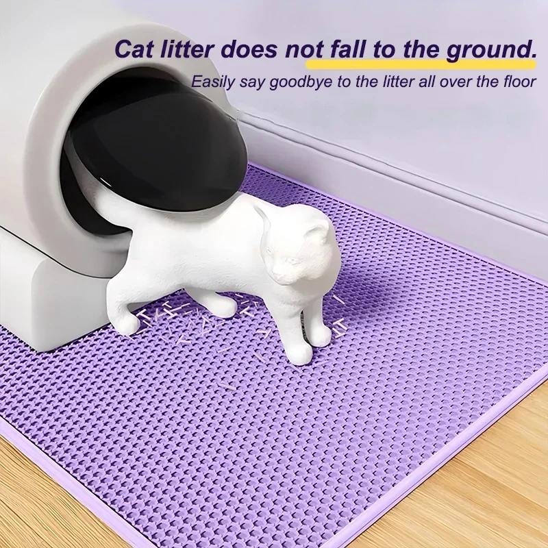 

Cat Litter Mat Double Layer Washable Pet Bed For Large Medium Small Kitten Litter Box Accessories
