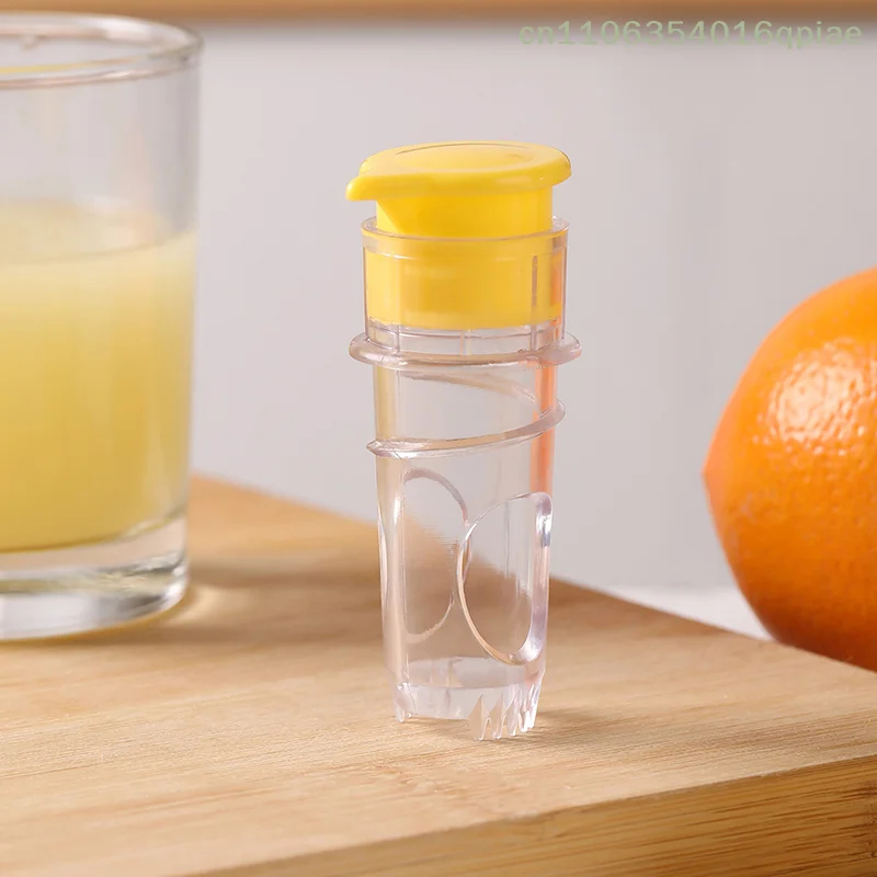 （Summer4）Lemon Mini Squeezer, Screw Top Lemon Juicer, Lemon Squeezer Manual Plastic, Lemon Juicer, Juicer Compact Juice