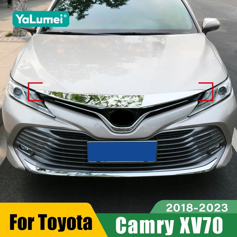 

For Toyota Camry XV70 2018 2019 2020 2021 2022 2023 Camry 70 Car Car Front Engine Trim Hood Lid Cover Accessaries
