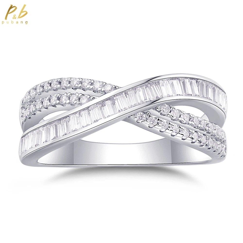 

PuBang Fine Jewelry, твердое серебро 925 пробы 3EX VVS1 D, настоящий муассанит, бриллианты, драгоценные камни, модные кольца, обручальное кольцо, оптовая продажа