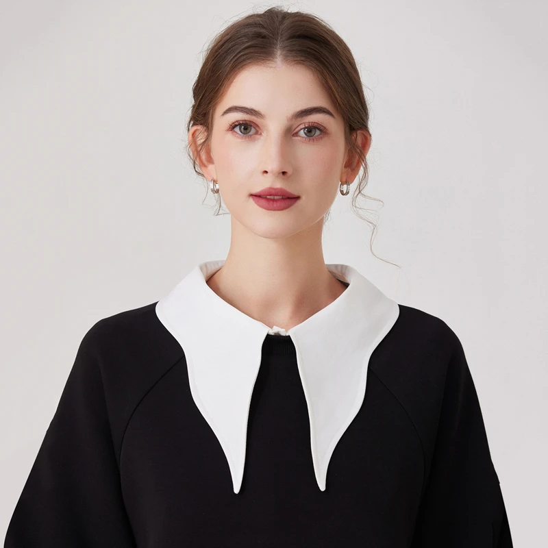 

Белые съемные воротники-шали, накладные воротники-поло, аксессуары для блузок, элегантные декоративные воротники для свитеров и платьев