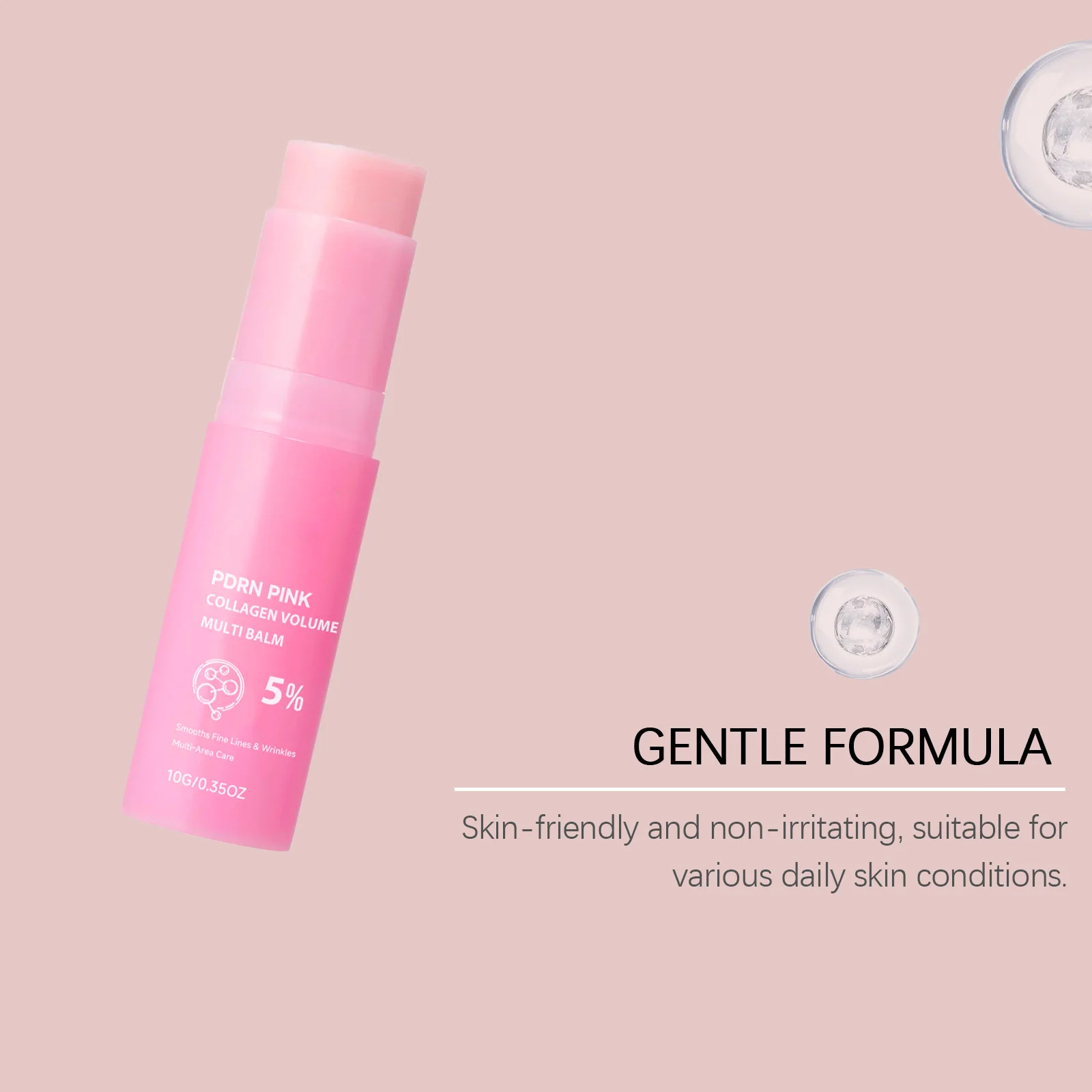 PDRN Pink Collagen Volume Multi Balm Stick Soothing Moisturizer Repair Face Cream Anti Aging Firming Skin For Eye Neck Forehead view 4