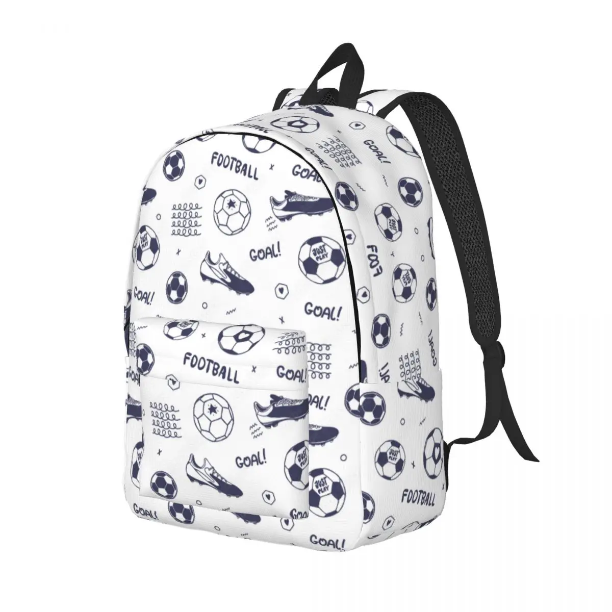 Fußballs chuh Muster Fußball Sport Leinwand Rucksack für Frauen Männer Schule College Student Bücher tasche passt 15 Zoll Laptop taschen