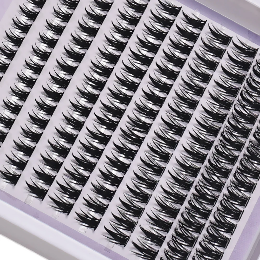 160 Bündel Wimperncluster, künstliche Nerzwimpern, natürlicher 3D-Russland-Streifen, individuelle Wimpernverlängerung – Detail 4