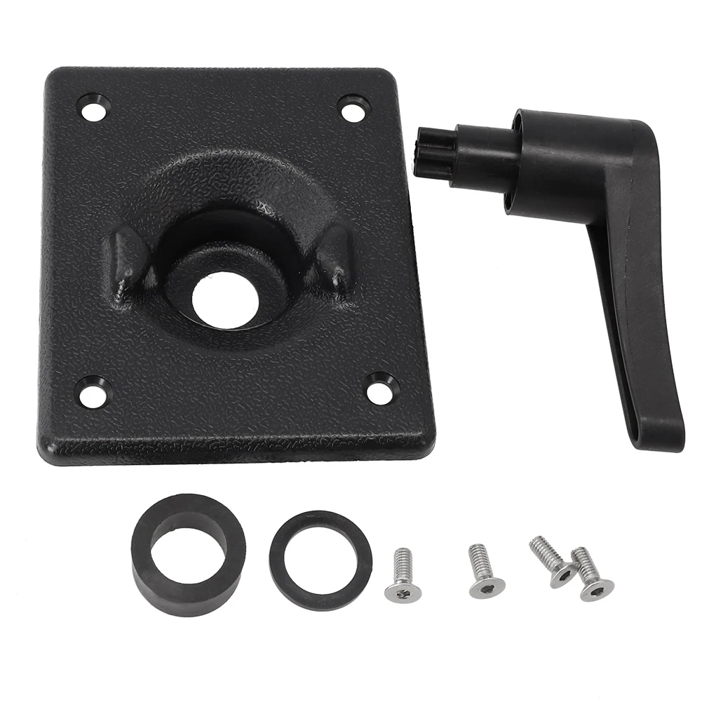 High Quality Practical Rudder Control Partskits 2*spacers Accessories Black Replacement 4*screws ABS+copper Insert