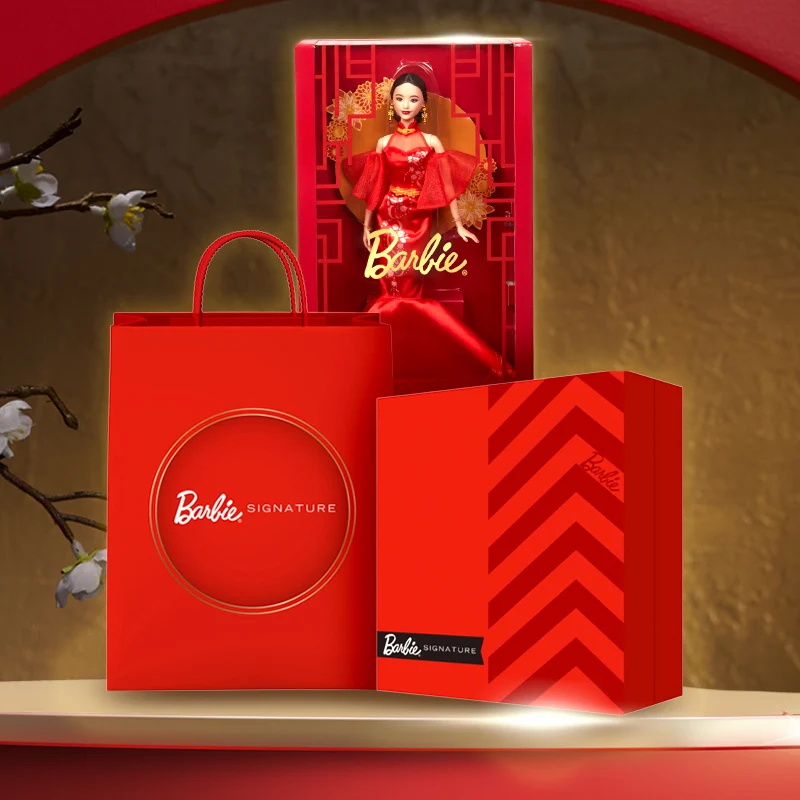 Bonecas barbie venda quente barbie edição limitada de ano novo mei shaoxin hua estilo chinês coleção caixa de presente coleção presente
