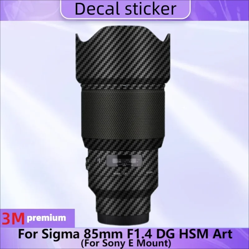 For Sigma 85mm F1.4 DG HSM Art Decal Skin Vinyl Wrap Film Camera Lens Body Protective Sticker Coat 85 1.4 F/1.4 For Sony E Mount