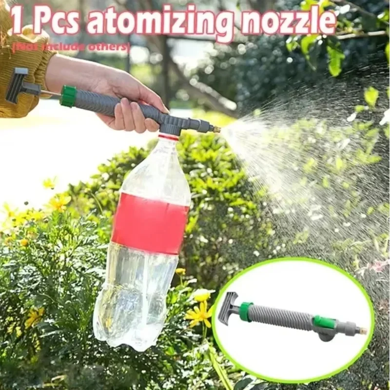 Gardening Watering Sprayer Beverage Bottle Watering Can High Pressure Small Manual Pressure Adjustable Spray Head