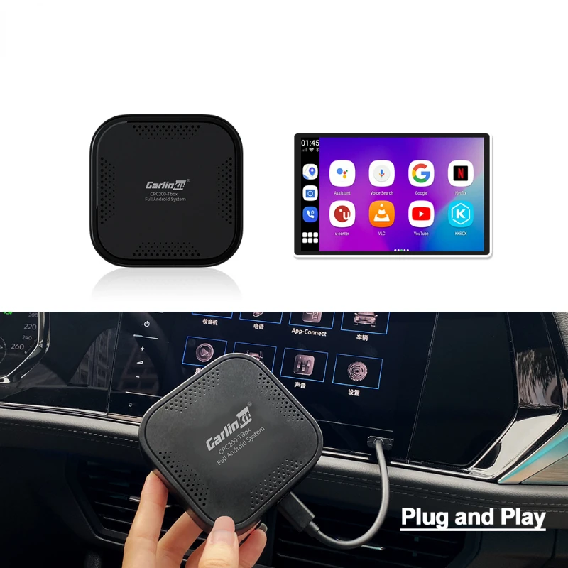 Carlinkit TBOX car Android system interface multimedia video wireless android auto carplay smartbox ai box