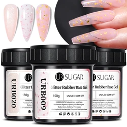 UR SUGAR 150g Gumowy żel bazowy do manicure Suplementy Oferta specjalna Funkcjonalny samopoziomujący lakier do paznokci UV Długotrwały żel do paznokci