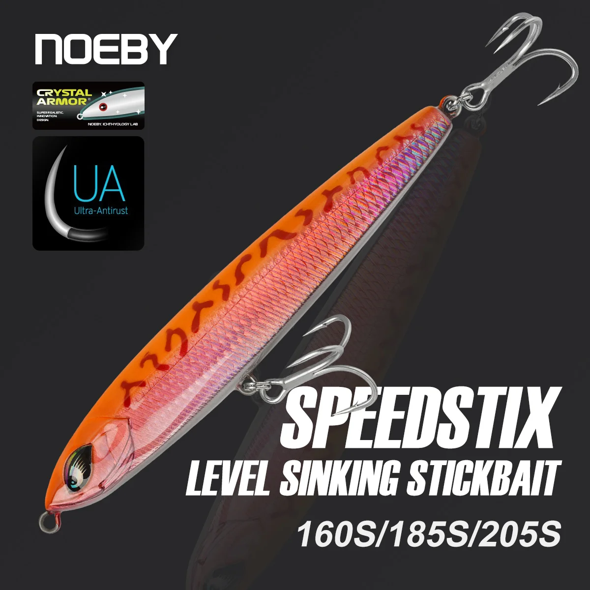 

Noeby Sinking Stickbait 160mm 75g 185mm 114g 205mm 154g Fishing Lure Artificial Hard Bait Pencil Reinforced Sea Fishing Lures