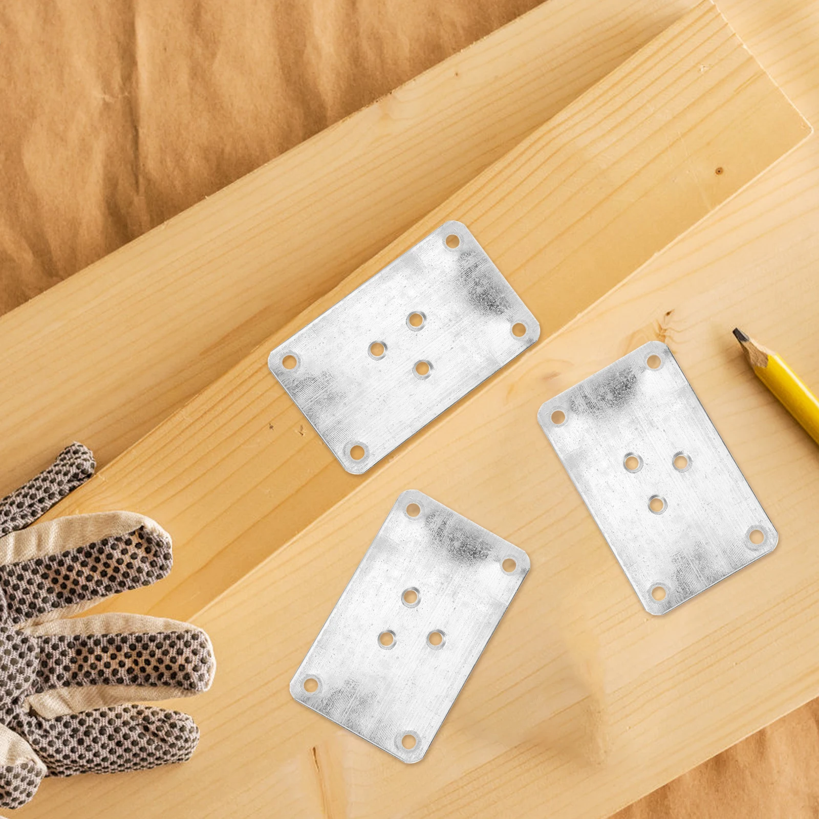 

5pcs Furniture Connecting Piece 6x9 1 5 Thick Table Leg Brackets Mounting Plates Hardware Chairs Cabinet Sofa Feet Attachment