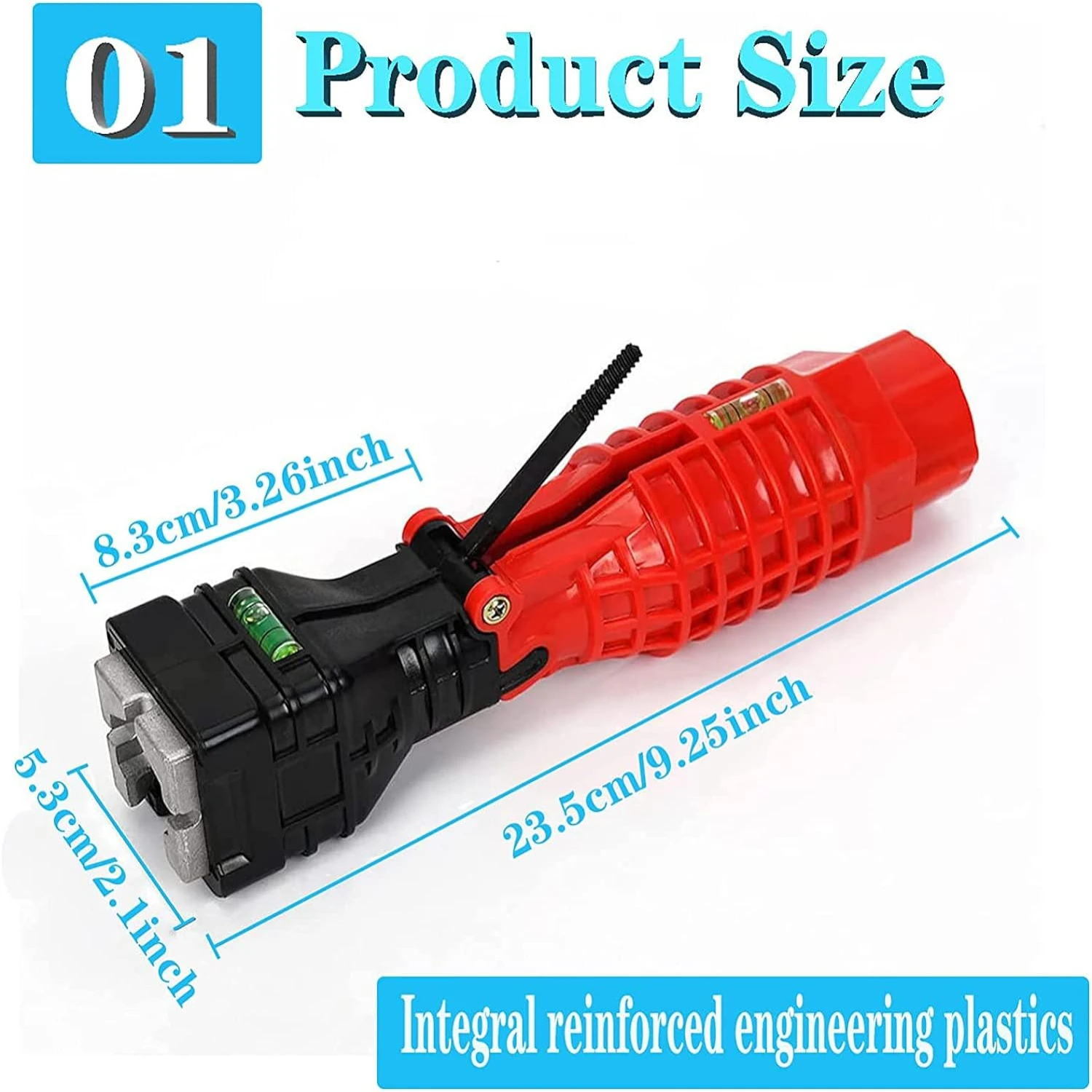 مفتاح ربط مريح وفعال ومتعدد الاستخدامات للصنبور الأحمر والحوض - أداة سباكة أساسية متعددة الوظائف للمطبخ