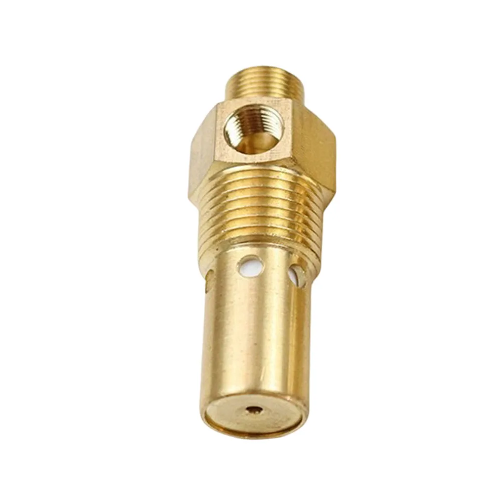 Safety Valve Zinc Brass Check Valve Unloader Line Input Zinc/Brass Material 16.5mm Thread Brass Color Gold Color