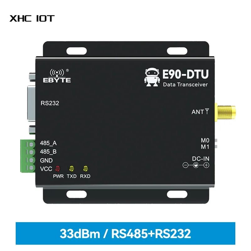 

RS485 RS232 LoRa Indusrtail Беспроводное цифровое радио XHCIOT E90-DTU (433L33)-V8 12 км Modbus TCP к RTU Беспроводной модем с защитой от помех